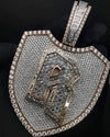 Custom Latter With Baguette Diamond Pendant