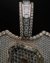 Custom Latter With Baguette Diamond Pendant