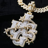 Vine-Wraped Custom Latter Pendant