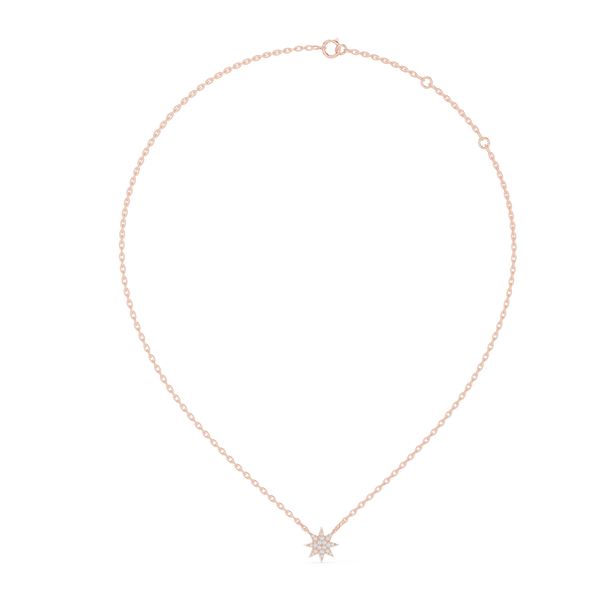Star Round Diamond Pendant