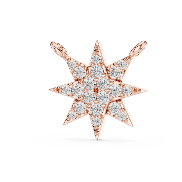 Star Round Diamond Pendant
