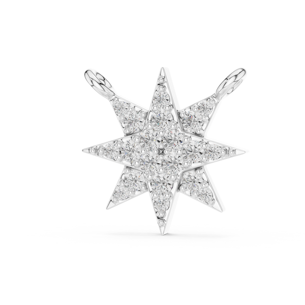 Star Round Diamond Pendant