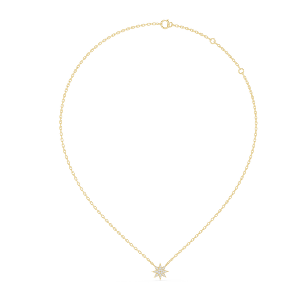 Star Round Diamond Pendant