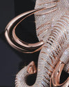 Elephant Face With your Number Moissanite Diamond Pendant