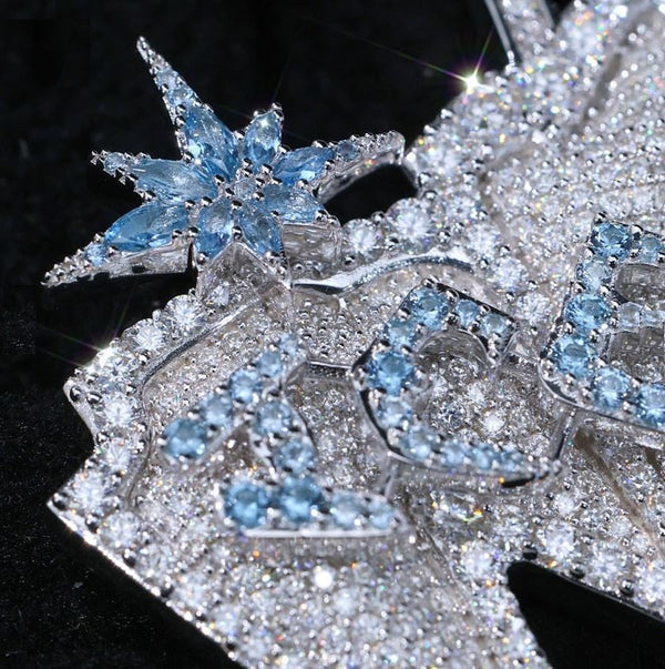 Custom latter with Star Moissanite Pendant
