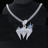 Custom latter with Star Moissanite Pendant
