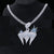 Custom latter with Star Moissanite Pendant
