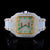 Cartier Two Ton Silver and Gold With Green Arabic Dial Watch
