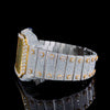 Cartier Two Ton Silver and Gold With Green Arabic Dial Watch