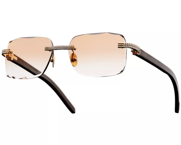 Hot Selling Custom Iced Out Bling Bling Moissanite Diamond Hip Hop Sun Glasses Men&women Moissanite Sunglasses