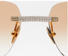 Hot Selling Custom Iced Out Bling Bling Moissanite Diamond Hip Hop Sun Glasses Men&women Moissanite Sunglasses