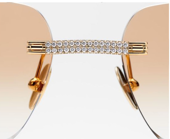 Hot Selling Custom Iced Out Bling Bling Moissanite Diamond Hip Hop Sun Glasses Men&women Moissanite Sunglasses