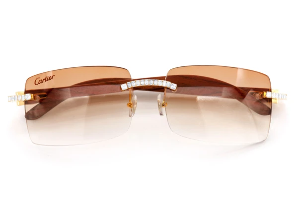 Bling Bling Rapper Jewelry Hip Hop Iced Out baguette Cut GRA Vvs Moissanite Diamond Sunglasses