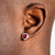 Ruby Heart Earrings