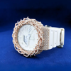 G-Shock With Rose White Thrones Moissanite Diamond Watch