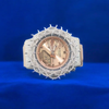 G-Shock With Full White Thrones Moissanite Diamond Watch