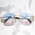 Pass Diamond Tester Luxury Glasses Stainless Steel Handmade Setting VVS Moissanite Diamond Iced Out Sunglasses for Men Women