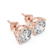 White Crystal Studded Stud Earrings