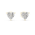 Full Heart Diamond Earring