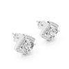 Triangle Earring With Round Diamond