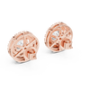 Round Diamond Stud Earring