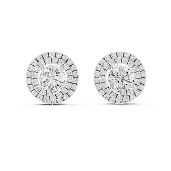Round Diamond Stud Earring