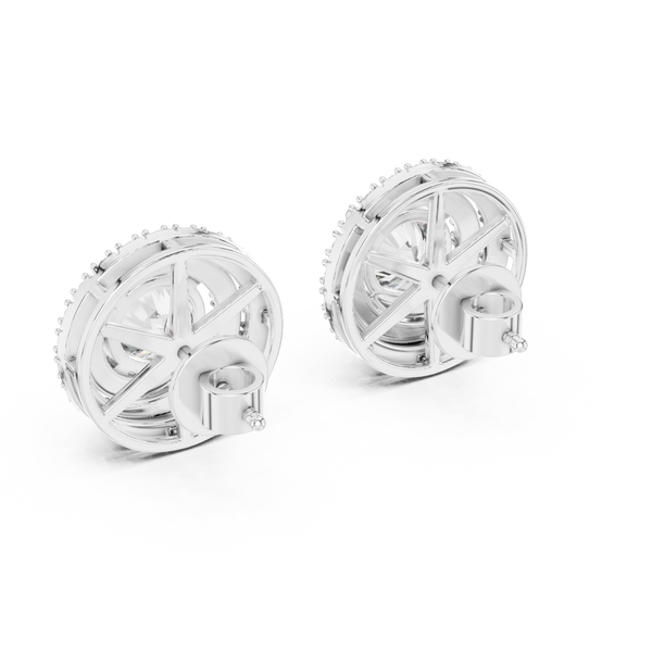 Round Diamond Stud Earring