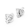 Rose Round Diamond Earring