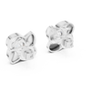 Rose Round Diamond Earring