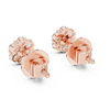 Floral Round Diamond Earring