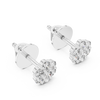 Floral Round Diamond Earring