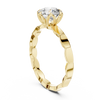 Floral Halo Diamond Engagement Ring