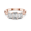 Trio Emerald & Princess DiamondRing