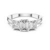 Trio Emerald & Princess DiamondRing