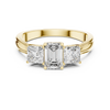 Trio Emerald & Princess DiamondRing