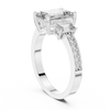 Trilogy Emerald Cut DiamondEngagement Ring