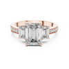 Trilogy Emerald Cut DiamondEngagement Ring
