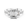 Trilogy Emerald Cut DiamondEngagement Ring
