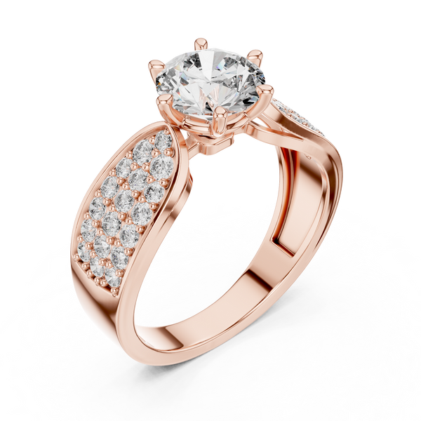 Solitaire Engagement Wedding Ring