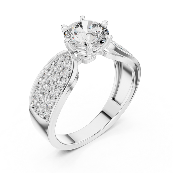 Solitaire Engagement Wedding Ring