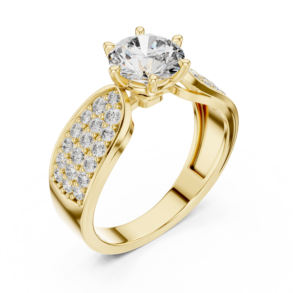 Solitaire Engagement Wedding Ring