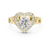 Heart Shape With Round Vvs Diamond Ring