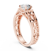 1-Carat Solitaire Diamond Shank Engagement Ring