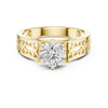 1-Carat Solitaire Diamond Shank Engagement Ring