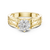 1-Carat Solitaire Diamond Shank Engagement Ring