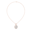 Floral Round Diamond Pendant