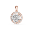 Floral Round Diamond Pendant