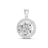 Floral Round Diamond Pendant