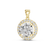 Floral Round Diamond Pendant