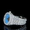 AP Full White With Blue Skeleton Dial Moissanite Diamond Watch